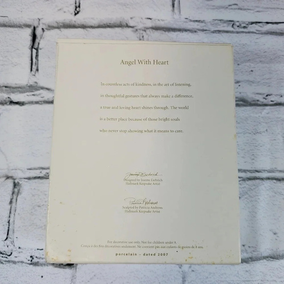 2007 Angel With Heart Hallmark Keepsake Collectors Ornament HM3 - Picture 10 of 11